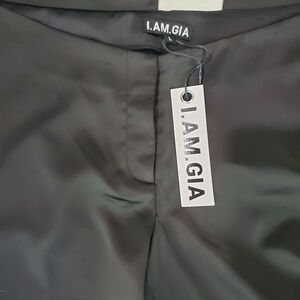 NWT I.AM.GIA Luciana Pants Satin Black Size L